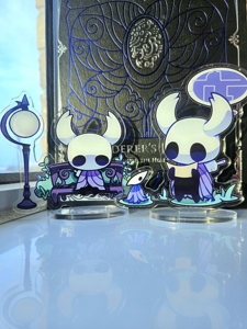 OEM ODM Présentoir en acrylique, Style Anime Hollow Knight, Acrylique holographique simple face, Breloque porte-clés en acrylique, Acrylique transparent double face - Product Image 2