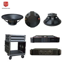 Système de sonorisation professionnel M215 double 15 pouces Haut-parleur bidirectionnel à gamme complète alimenté par 800W T.I Pro Équipement professionnel audio