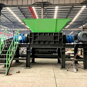 Highly Efficient Double Shaft Plastic Recycling Shredder <b>Machine</b> with Gear for Waste Bottle and Plastic Bottles - Product Image 1