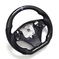Volant de voiture sport personnalisé en véritable fibre de carbone pour BMW E90 E92 E93 M3 328i 335i