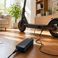 Chargeur de batterie au lithium Joyun en gros 29,4V 42V 54,6V avec entrée AC 100-240V 50W étanche DC 2.1 pour vélo électrique et trottinette électrique