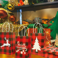 Emballage de cadeaux de Noël personnalisé en gros sacs en papier de luxe pour les cadeaux de fête et les célébrations haut de gamme