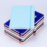 Agenda A5 en Cuir PU pour Bureau et École, Carnet de Notes à Couverture Rigide avec Logo Personnalisé et Élastique