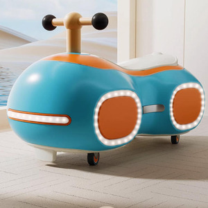 Juguete deslizante con forma de coche de cacahuete para niños pequeños con luces, color azul, a partir de 12 meses - Product Image 1