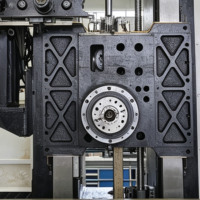 Centro de Mecanizado Horizontal CNC HMC1000 con Sistema GSK, Husillo Único BT40/BT50, 4 Ejes, Mecanizado de Piezas de Motor de Alta Precisión