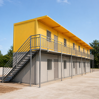Casa Contenedor Móvil Desmontable de Bajo Costo de 30 y 40 Pies para Alojamiento de Trabajadores con Baño para Campamentos en Obras de Construcción
