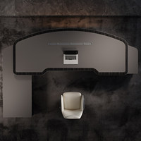 Bureau de direction en forme de L, style minimaliste de luxe, design de créateur, pour cadres supérieurs