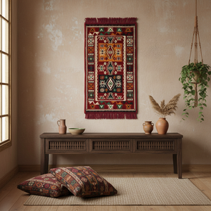 Alfombra de pared Oriental árabe, tapete de pared étnico, tamaño 90x60cm, peso de 650 gr - Product Image 3