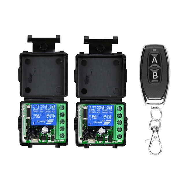 1 Channel 433MHz RF Wireless Relay Switch Module 12V Home Automation Receiver 10A Current 220V NFC Remote Control Switches 24V