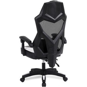 Chaise de bureau OEM d'usine noire et blanche, design moderne, confortable, élégante, chaise de gaming respirante en maille et cuir, Silla <span class=keywords><strong>Gamer</strong></span> - Product Image 3