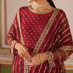 Vestido formal Salwar Kameez para mujer, vestido formal hecho con textura de algodón suave y lujosa, corte elegante para fiesta de verano - Product Image 3