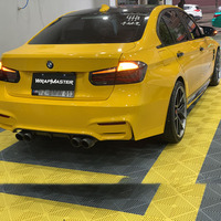 WRAPMASTER 1.52*17m PET Liner Super Gloss Crystal Sunflower Yellow Auto Car Wrap Vinyl Film Car Wrap Sticker Car Decoration Film