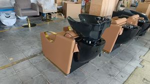 Cama de Lavado de Cabello con Circulación de Agua Eléctrica Moderna, con Masaje y Lavabo de Cerámica, Equipo de Peluquería, Superventas - Product Image 4