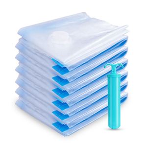 Nouveaux sacs de rangement sous vide portables en PE/PA pour matelas bébé et vêtements, design classique, pompe à air électrique incluse - Product Image 2