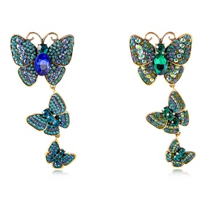 Broche de Mariposa de Lujo de Diseño Exclusivo con Zirconia y Baño de Oro, Engaste de Bisel para Mujer, Moda Vintage, Fiesta, Compromiso, Aleación - Product Image 1