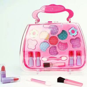 Nouveau kit de maquillage pour filles, lavable, DIY, princesse, cadeau, fards à paupières, rouges à lèvres, jeu d'imitation, beauté, jouets, avec sac cosmétique - Product Image 2
