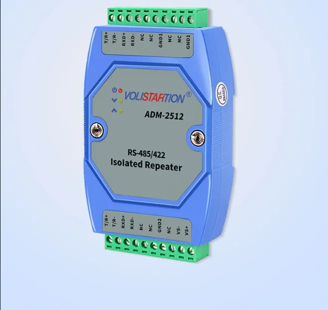 ADM-2512 konverter ADM-2512 rs485/422, amplifier repeater sepenuhnya terisolasi rs422 ke 485