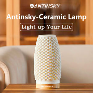 โคมไฟเซรามิกพิมพ์ 3 มิติ ANTINSKY D0005 ของตกแต่งบ้านและโต๊ะทำงานสุดสร้างสรรค์ พร้อมการขึ้นรูปพลาสติกสำหรับตกแต่งข้างเตียงและโต๊ะทำงาน - Product Image 4