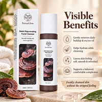 Nettoyant Visage Purifiant au Ganoderma Fermenté (Reishi) pour le Contrôle du Sébum, la Réduction des Pores et le Nettoyage des Pores Obstrués