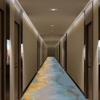 Moquette longue de luxe pour couloir d'hôtel 5 étoiles Axminster Banquet Hall, tapis mural pour hall d'hôtel, tapis de couloir pour escaliers d'hôtel