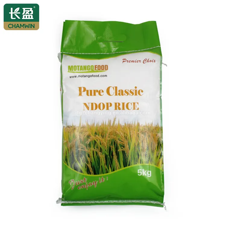 Bolsas de arroz tejidas para empacar arroz, 5 kg, pp