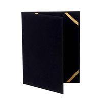 Porte-certificat en cuir velours sur mesure pour le titulaire du diplôme de fichier de remise des diplômes porte-certificat en cuir PU noir