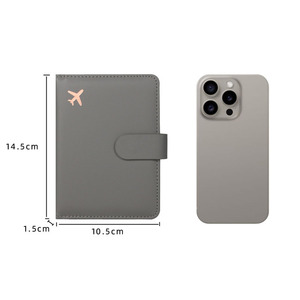 RFID passport <strong>holder</strong> <strong>ticket</strong> protective cover portable multi-function travel abroad multi-card slot PU leather passport <strong>holder</strong> - Product Image 2