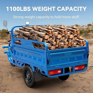 China Electric Three-Wheel Adult Tricycle Motorcycle 60v Motorized Tricycles for Cargo and Passenger Use - Product Image 5