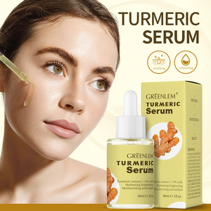 Sérum concentré au curcuma doux pour le visage, antioxydant, hydratant, réparateur des marques d'acné, soin quotidien de la peau - Product Image 1