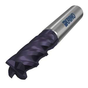 KRINO - 241741200 Fresas de carburo de cuatro flautas TIALN con hélice variable para brocas de acero inoxidable de serie larga - Product Image 2