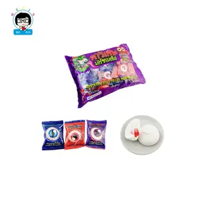 Best Price Halloween Eyes Shape Marshmallow Jelly Filled Cotton Candy