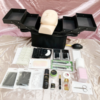 Kits de formation pour extensions de cils, kit de démarrage pour débutants, extensions de cils personnalisées avec logo, kit d'extensions de cils avec mannequin, beauté des cils