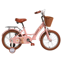 Vélo pour enfants SY 4-10 ans, rose, design adorable, vélo léger pour filles, avec roues d'apprentissage