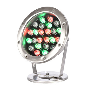 Luz LED para Piscina de Acero Inoxidable RGBW IP68, Lámpara Sumergible para Piscina Exterior, DC 12V, Control Remoto, CRI90, Chip COB - Product Image 6