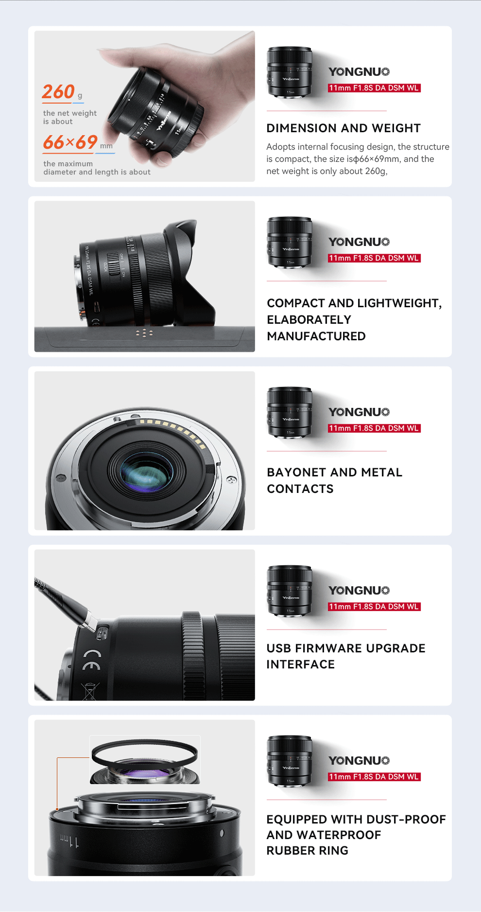 ヨンヌオ YN11mm F1.8S DA DSM WL 絞り固定単焦点AF APS-Cフレーム