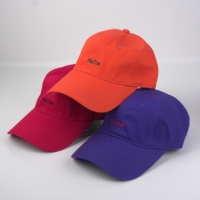 Casquette de baseball 6 panneaux à faible MOQ, broderie 3D personnalisée, couleur unie, style sportif urbain