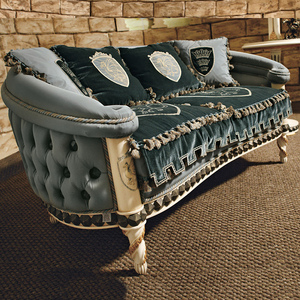 Ensemble de meubles de chambre à coucher classiques en bois sculpté pour enfants, garçons, enfants, bleu, pour tout-petits, lit <span class=keywords><strong>king</strong></span>-size, queen-size, double, pour villa, maison, appartement - Product Image 4