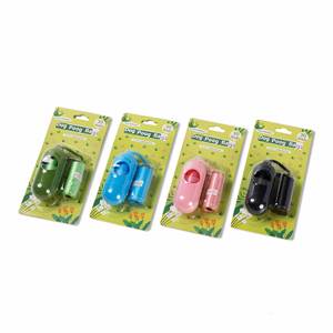 Dispensador de Bolsas para Excremento de Perro, Portátil, Resistente al Agua, Tipo Boca Plana, Plástico PP, Paquete Blister para Desechos de Mascotas, Animales Pequeños - Product Image 1