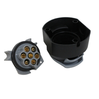 ANKA Nouveau connecteur de remorque 12V ISO3732 type S 7 broches, prise plate/ronde