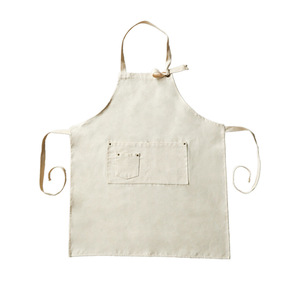 Tablier en toile vert militaire imperméable pour cuisine et cafétéria, avec poches, pour adultes, unisexe, usage quotidien, Sp-519 - Product Image 3