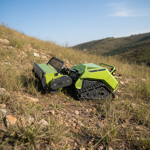Crawler Remote Control Lawn Mower 800mm Grass <b>Box</b> Multi-function Trenching <b>Weeding</b> Backfill Integrated Rotary Machine NDH800 Wir - Product Image 2