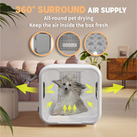 Nouvel arrivage Séchoir professionnel pour animaux de compagnie avec fonction UV Salle sèche pour chien, Boîte de séchage intelligente automatique pour chat avec vent naturel
