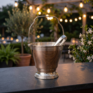 <b>Silver</b> Plated Brass Classic Durable <b>Ice</b> Cube <b>Bucket</b> for Party - Product Image 4