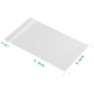 100 sacs en plastique transparents refermables de 6 x 9 pouces, 2 MIL, en OPP/cellophane, parfaits pour la boulangerie, les bougies, le savon - Product Image 2
