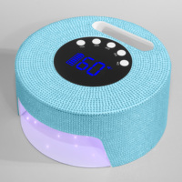 Vente en gros Lampe à ongles portable sans fil Uv/led diamant en strass 54W rechargeable Séchoir à vernis à ongles à capteur Flash Cure