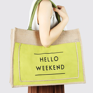 <span class=keywords><strong>Sac</strong></span> à provisions en jute imprimé sur mesure grand <span class=keywords><strong>sac</strong></span> à provisions en lin grossier naturel et écologique avec logo <span class=keywords><strong>plage</strong></span> - Product Image 5