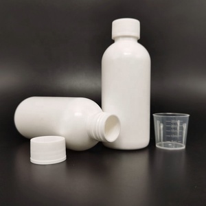 200cc 실험실을 위한 백색 야윈 병 기침 시럽 측정 모자 액체 약 시약 병 - Product Image 4