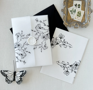 Chaquetas de vitela translúcidas en blanco de alta calidad, elegancia de lujo, haga que sus invitaciones de boda se destaquen - Product Image 4