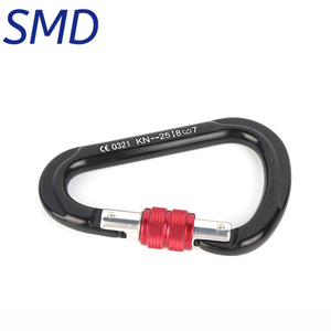 Mosquetón de Aleación de Aluminio SMD con Bloqueo en Forma de D, Gancho de Seguridad para Escalada en Roca, Montañismo, Rappel y Aventuras - Product Image 3