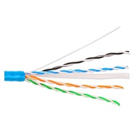 Cable LAN UTP Cat6a de PVC para interiores de alta velocidad 250 MHz 1000 Mbps Cables de red de velocidad de banda ancha Cat6 Cables de comunicación para interiores